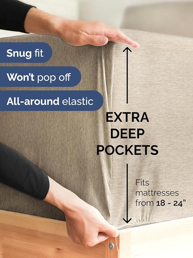 Extra Deep King Fitted Sheet - Image 2