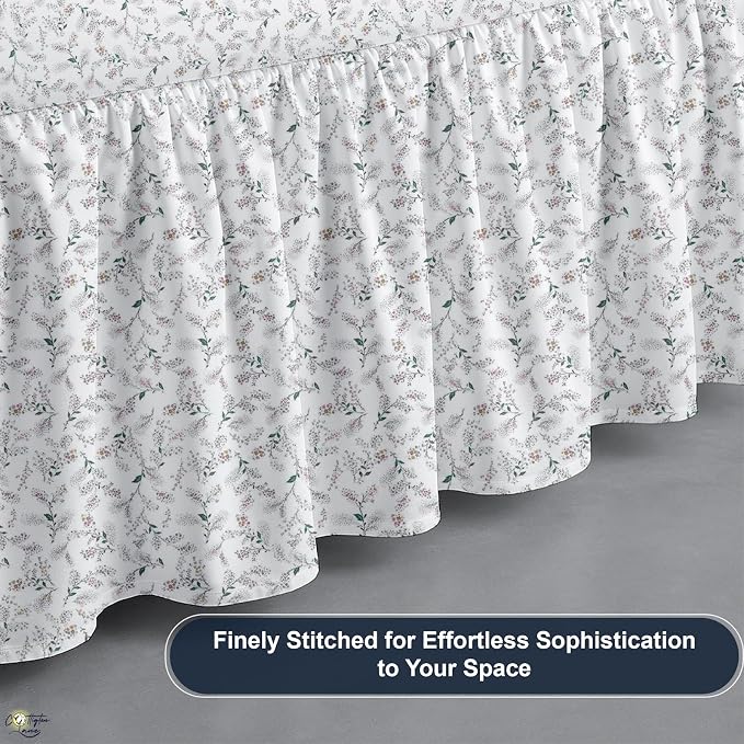 Cottington Lane Ruffled Bed Skirt King Size - Image 9