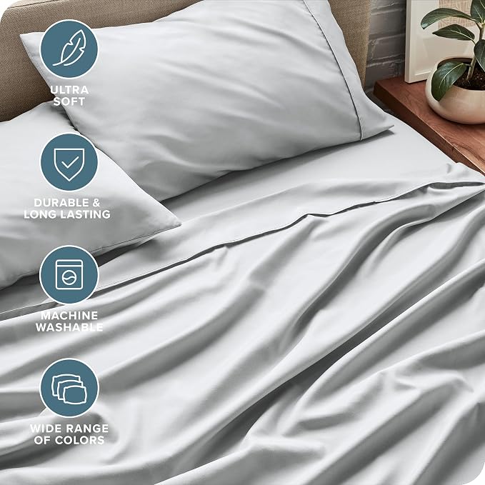 Bare Home Split Head Flex King Sheet Set - Image 5