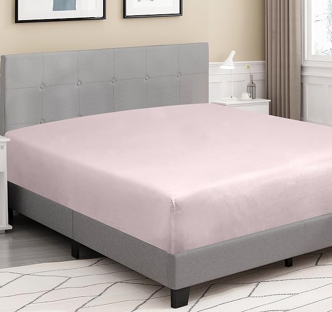 ROYALE LINENS 300 Thread Count 100% Long Staple Combed Cotton Fitted Sheet Full - Image 3