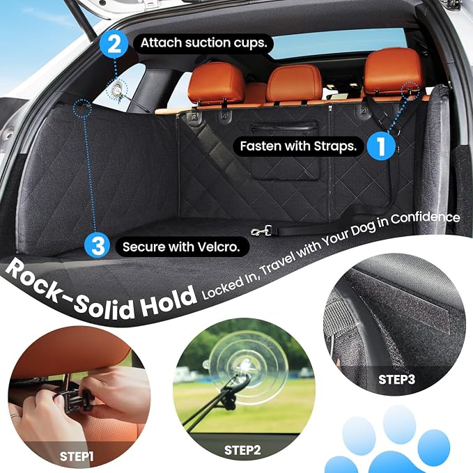REEVAA SUV Cargo Liner for Dogs, Full Coverage Non-Slip Cargo Cover - Image 5