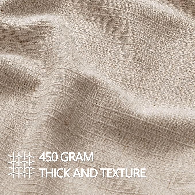 MIULEE Decorative Pillow Covers 22x22, 2 Pack Boho Farmhouse Neutral Throw - Image 2