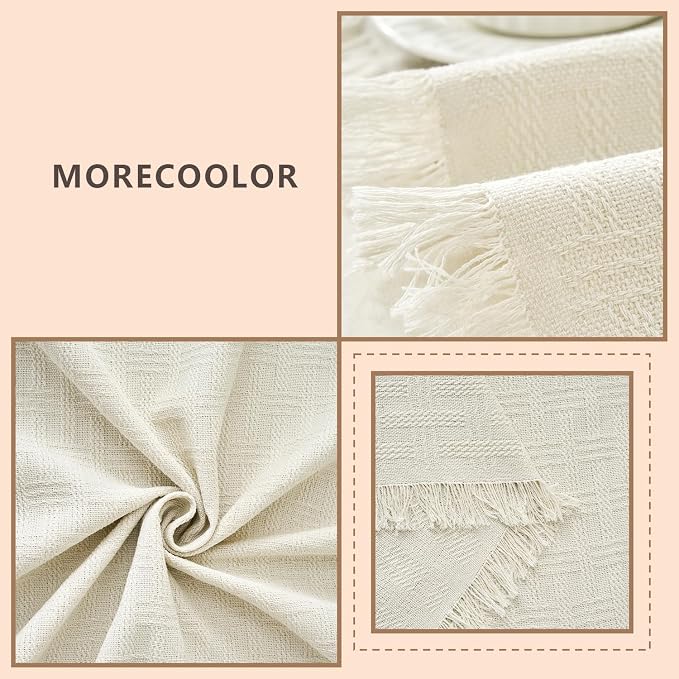 White Couch Cover Blanket Cute Geometrical Jacquard Washable Sofa Cover - Image 3