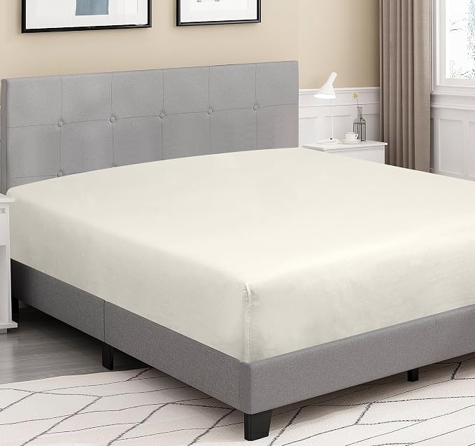 ROYALE LINENS 300 Thread Count 100% Long Staple Combed Cotton Fitted Sheet Twin - Image 4
