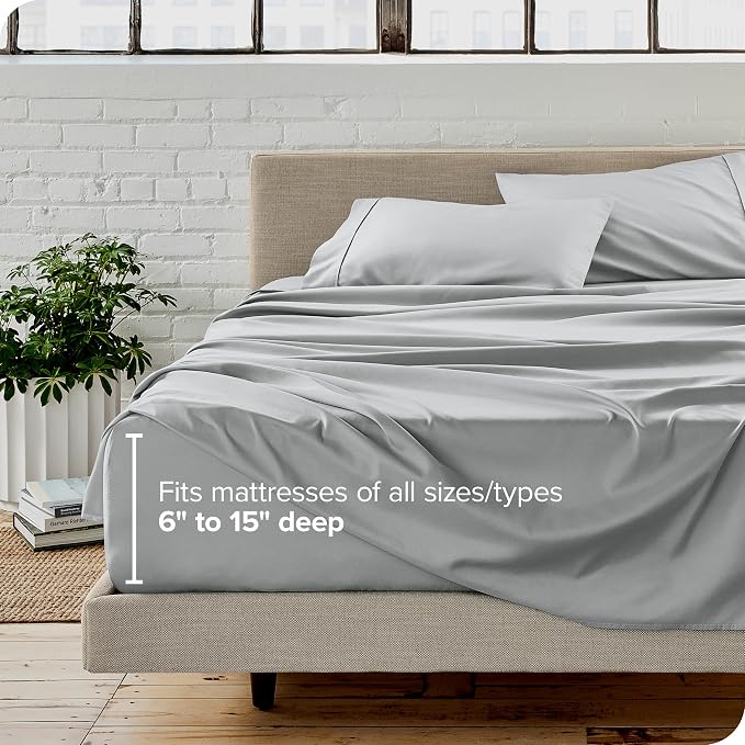 Bare Home Split Head Flex King Sheet Set - Image 6