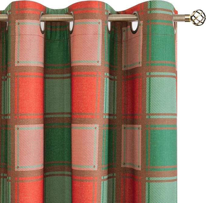 Christmas Curtains for Living Room 84 Inches Long by Lajode
