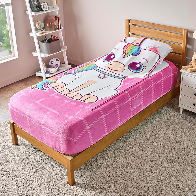 Bleacher Creatures ZippySack Twin Bed Zip-Up Bedding – Super Soft Fleece Fitted by BleacherCreatures