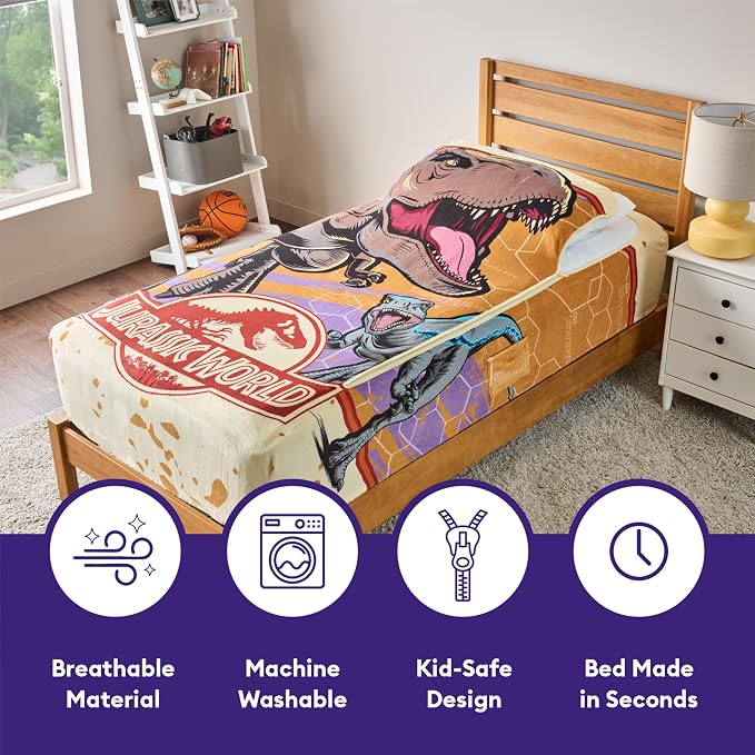 ZippySack Twin Bed Zip-Up Bedding – Super Soft Fleece Fitted Blanket - Image 4