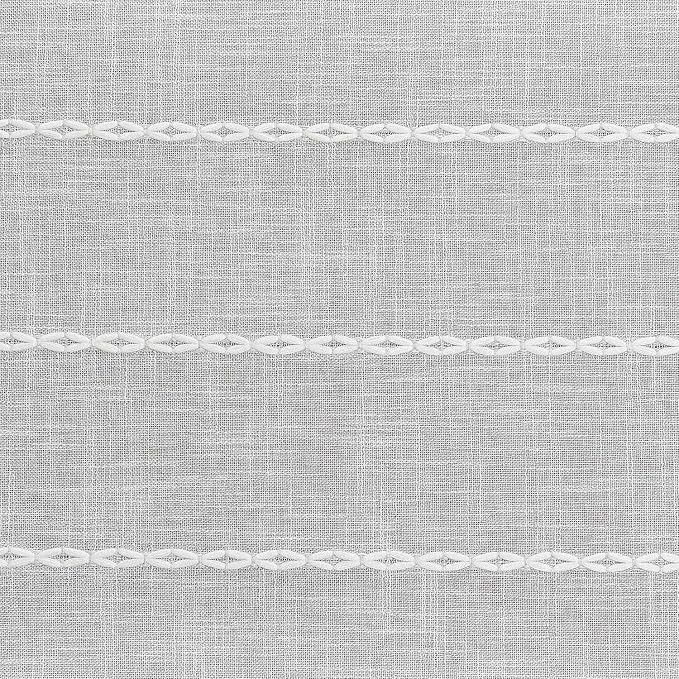 ZeeMart Farmhouse Braided Striped Table Runner, Rustic Grey Table Runners 36 - Image 6