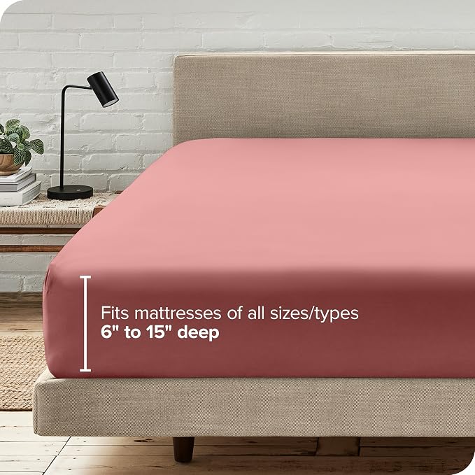 Bare Home Fitted Bottom Sheet Twin Extra Long Size - Image 6