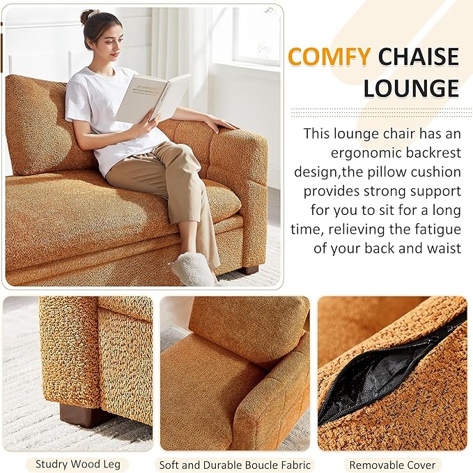 VANOMi Oversized 70.47'' Chaise Lounge Chair Indoor - Image 4