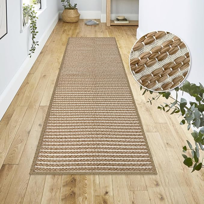 Braided Bathroom Runner Rug, Super Absorbent 24"x48" Non Slip Bath Mats - Image 2