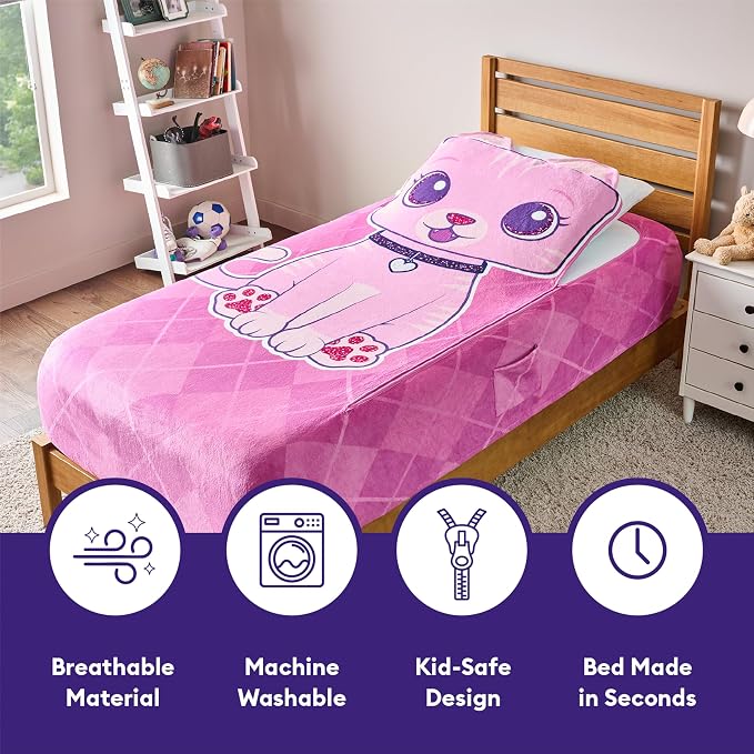 ZippySack Twin Bed Zip-Up Bedding – Super Soft Fleece Fitted Blanket - Image 4