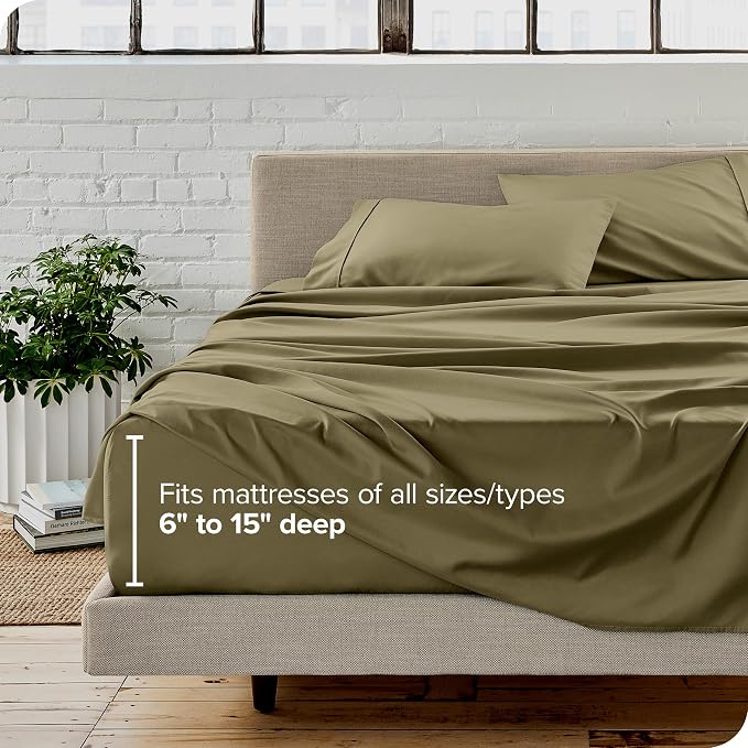 Bare Home Split Head Flex King Sheet Set - Image 6
